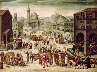 The Sack of Lyons by the Baron des Adrets, April 1562 by French School